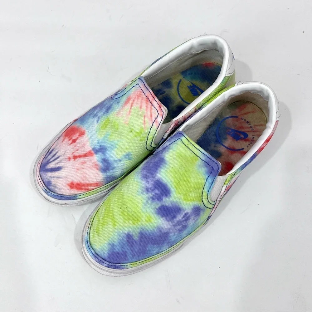 Nike Nike Court Legacy Print Boho Neon Tie Dye Slip On Loafer Chelsea Sneakers